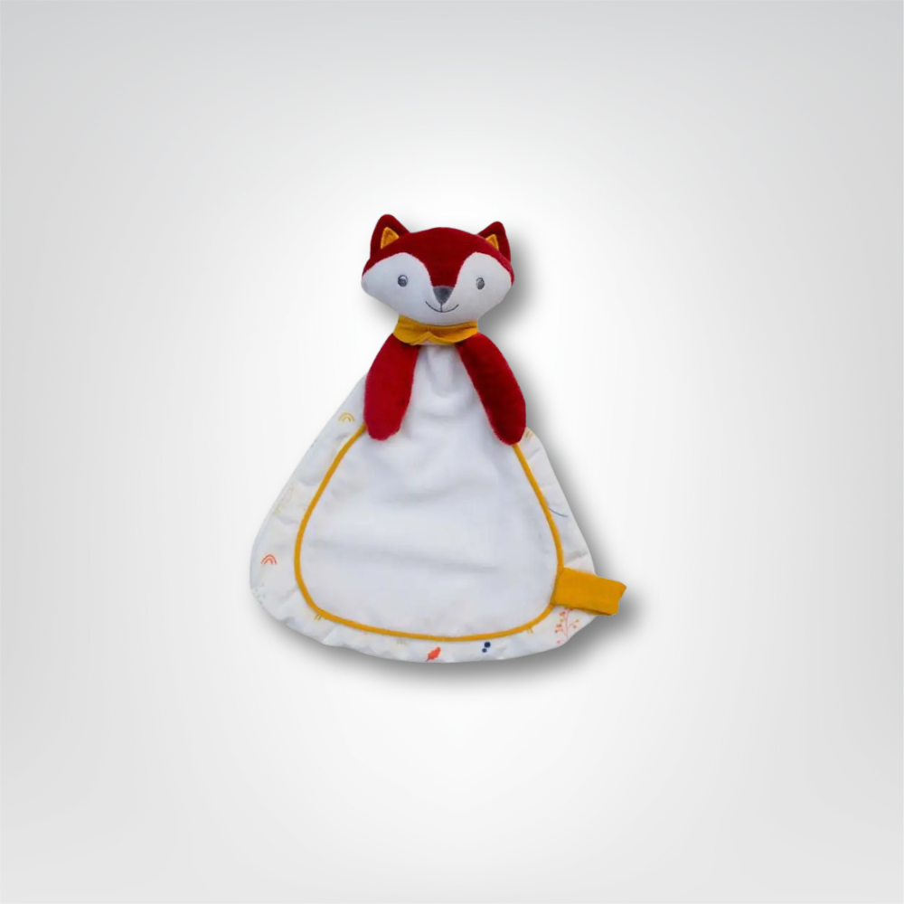 Doudou renard personnalisable pour bébé : Léonard - Mon Dressing de Bébé
