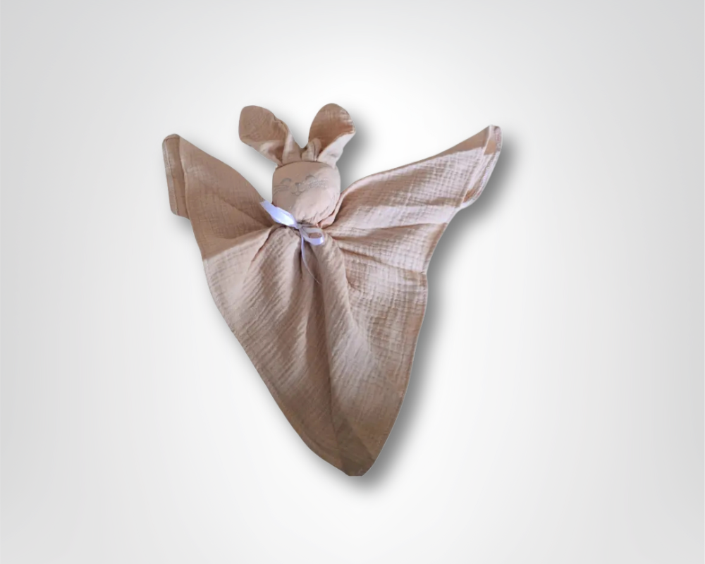 Doudou bébé lapin personnalisable : Andréa - Mon Dressing de Bébé