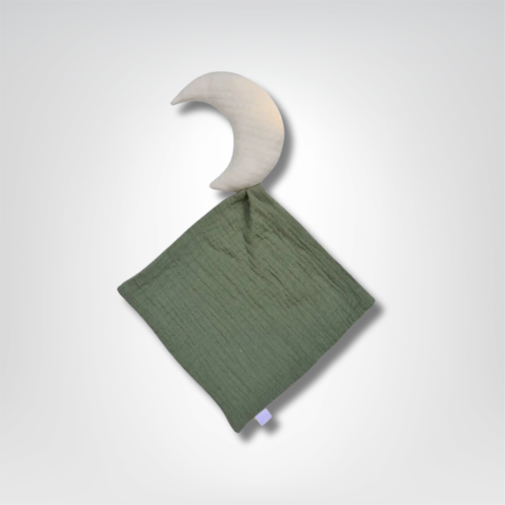 Doudou plat lune personnalisable pour bébé : Priam (Mixte) - Mon Dressing de Bébé
