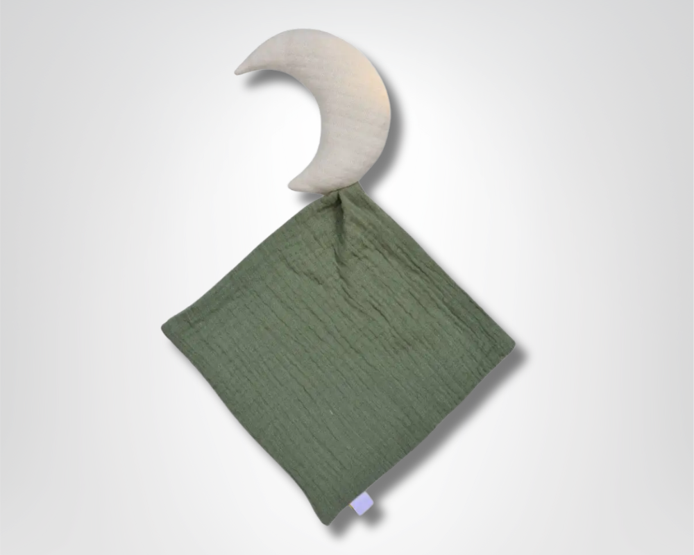 Doudou plat lune personnalisable pour bébé : Priam (Mixte) - Mon Dressing de Bébé