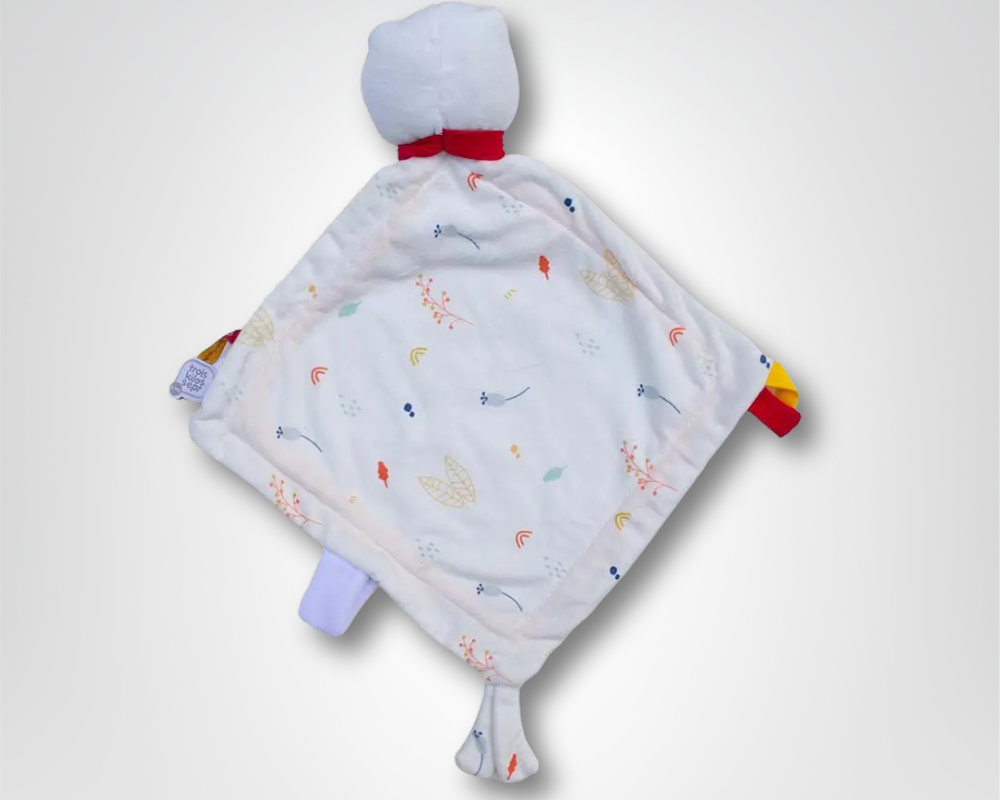 Doudou chouette personnalisable pour bébé : Violette - Mon Dressing de Bébé