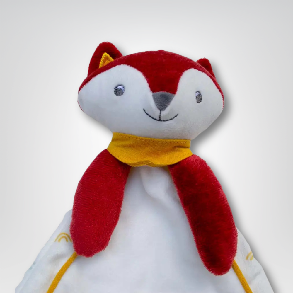 Doudou renard personnalisable pour bébé : Léonard - Mon Dressing de Bébé