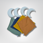 Doudou plat lune personnalisable pour bébé : Priam (Mixte) - Mon Dressing de Bébé