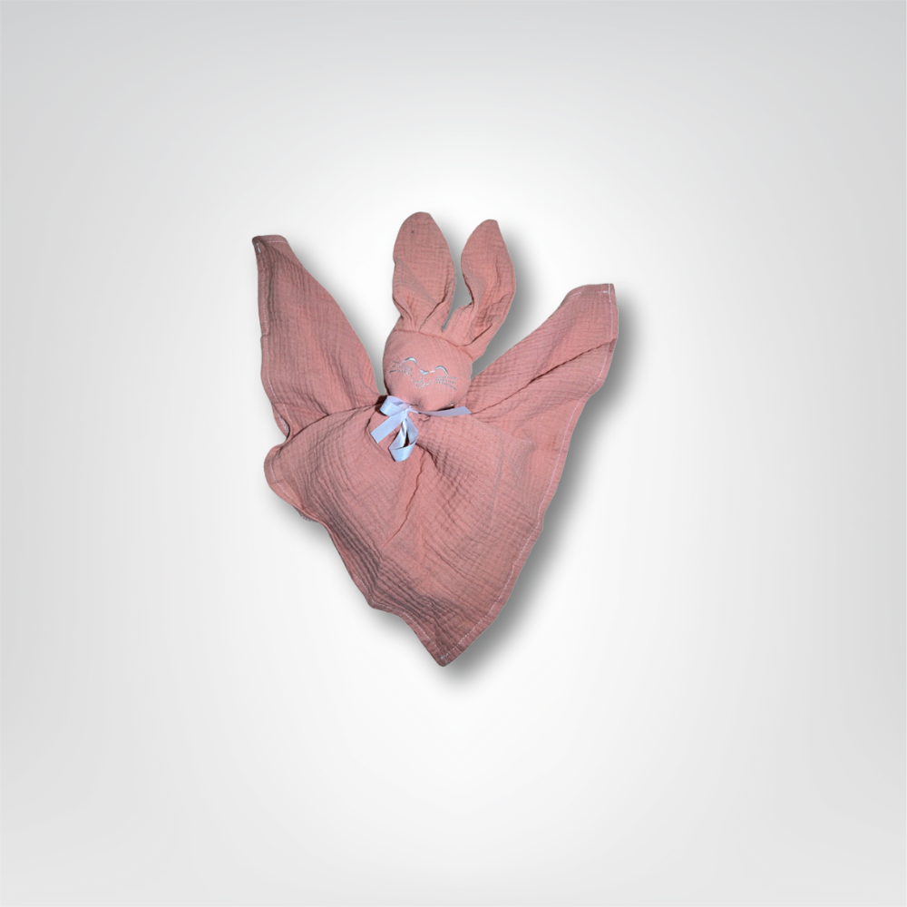 Doudou bébé lapin personnalisable : Andréa - Mon Dressing de Bébé
