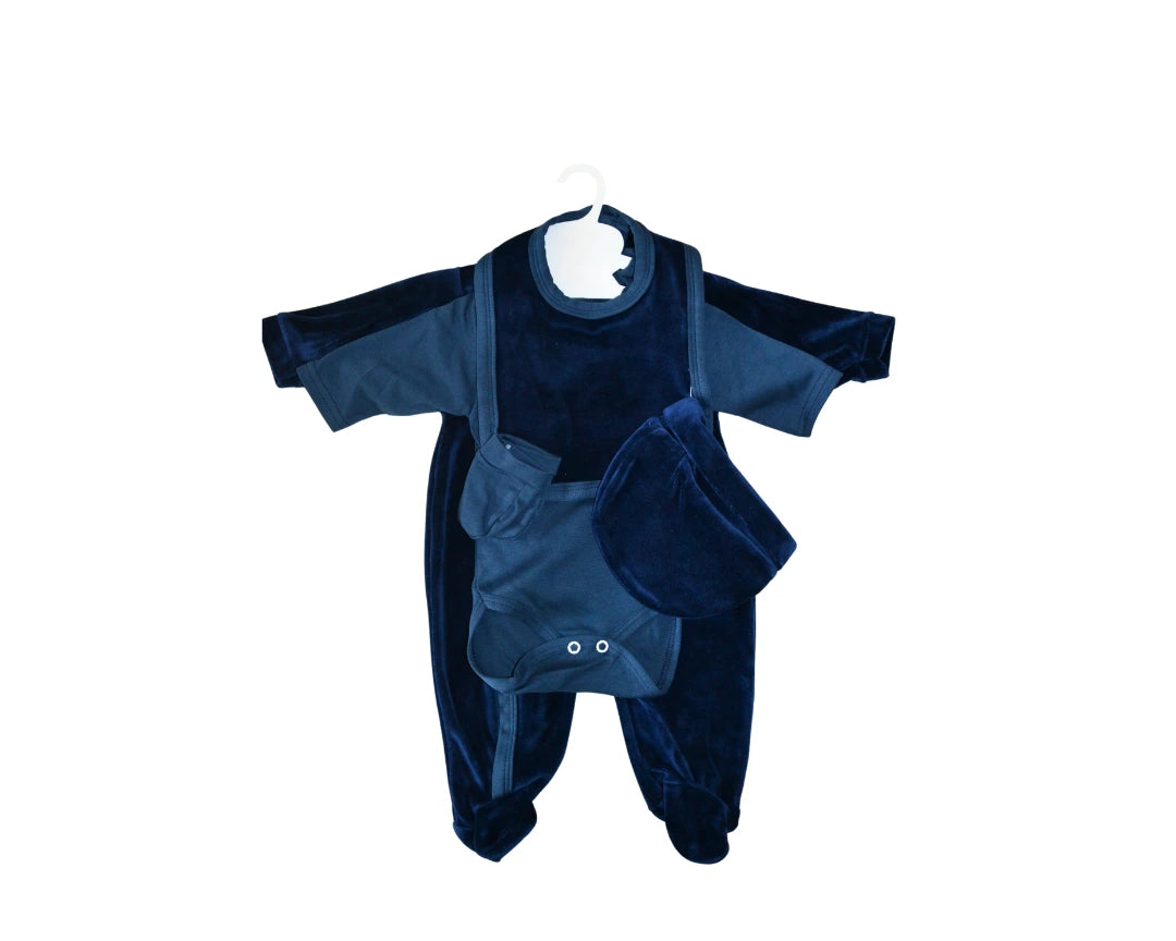 Ensemble 5 pièces bébé personnalisable : Jaylinn bleu marine