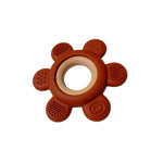 Anneau de dentition bébé silicone : Sunny de couleur terracotta