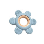 Anneau de dentition bebe silicone : Sunny de couleur bleu clair