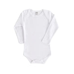 Body bébé blanc du lot 2 body bébé manches longues : Angèle