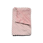 Couverture bébé double face : Juliette de couleur rose