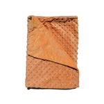 Couverture bébé double face : Juliette de couleur taupe