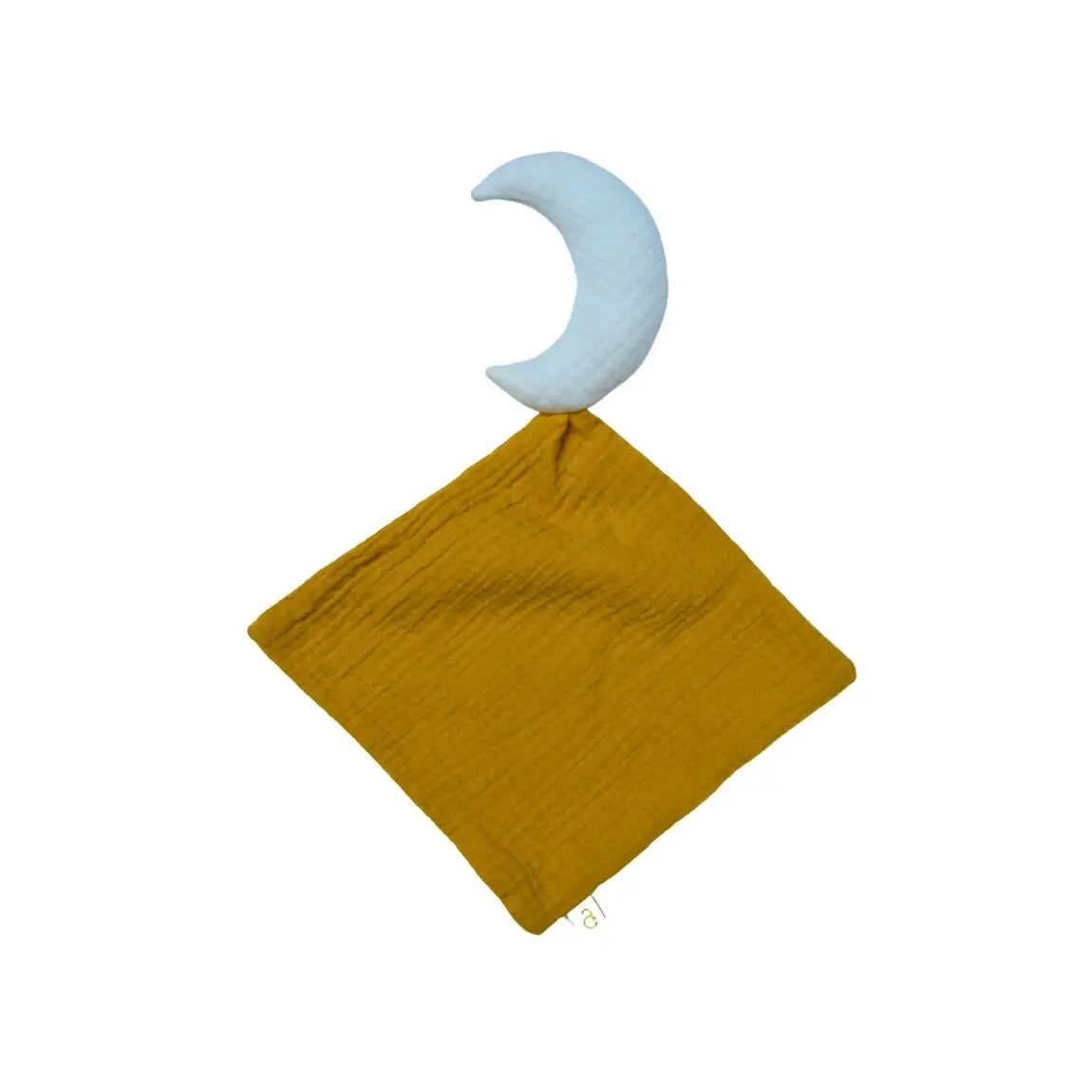Doudou bébé lune : Priam (Mixte) de couleur jaune moutarde