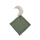 Doudou bébé lune : Priam (Mixte) de couleur vert kaki