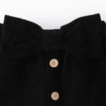 Noeud de la jupe de l'ensemble bébé jupe t-shirt volant : Julie