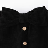 Noeud de la jupe de l'ensemble bébé jupe t-shirt volant : Julie