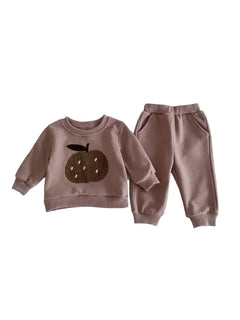 Ensemble bébé survêtement : Camille (Mixte) motif pomme