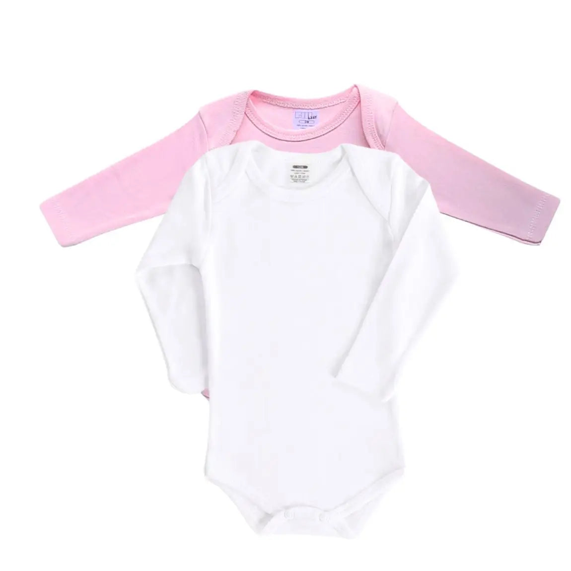 Lot 2 body bébé manches longues : Angèle deux coloris