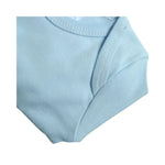 Body bleu du lot 2 body bébé manches longues : Luca détail bleu