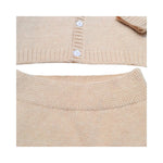Pantalon bébé tricot : Zélie détail cardigan pantalon