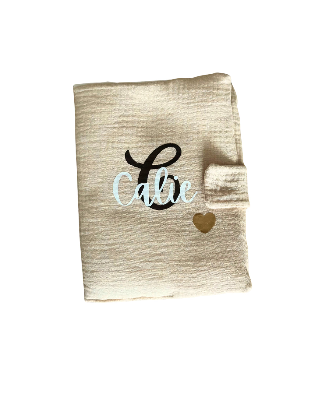 Protège carnet de santé bébé personnalisable : Adam beige personnalisé