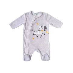 Pyjama bébé velours zèbre : Aloïs