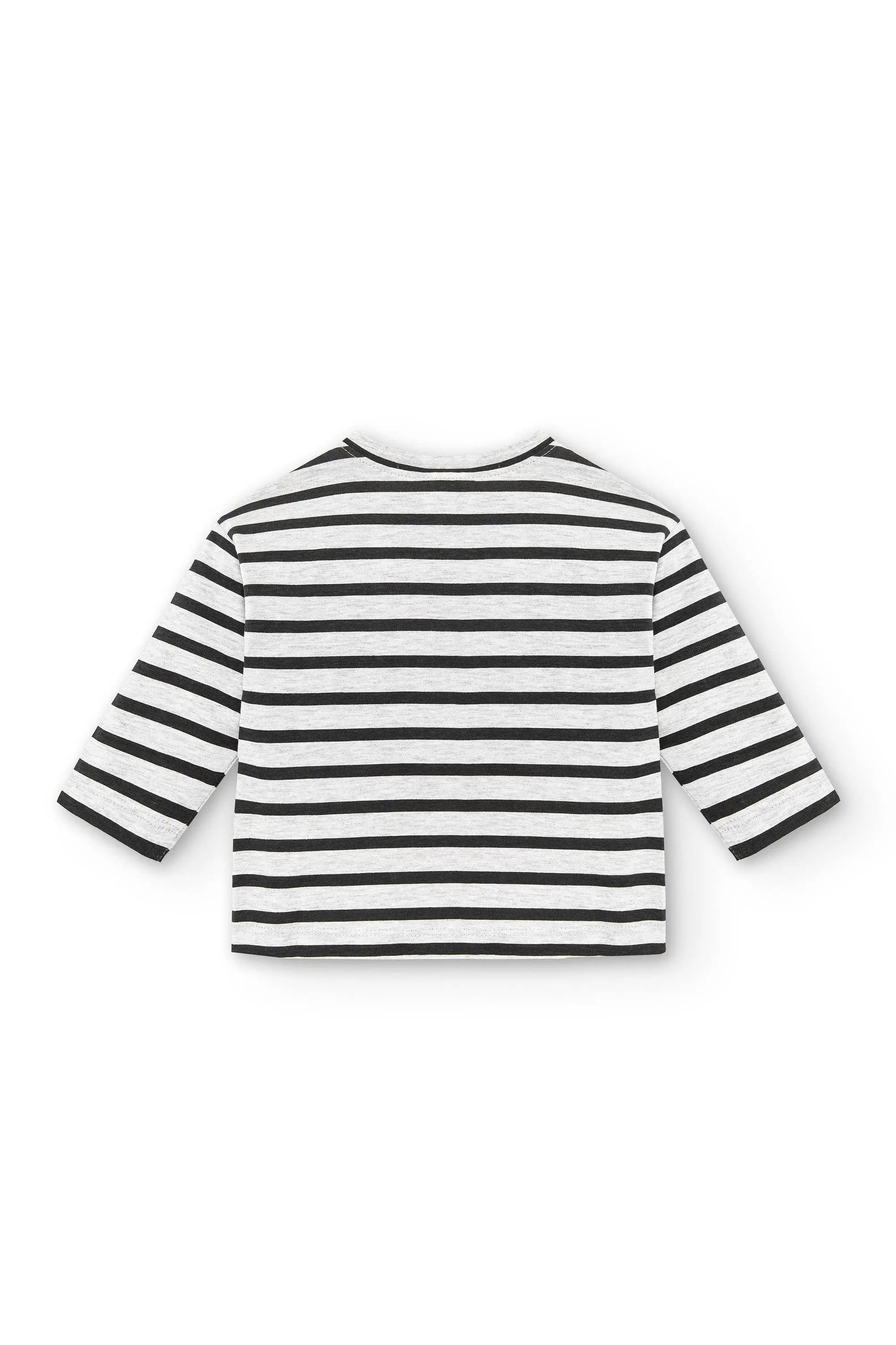 T-shirt bébé rayé manches longues : Martin de dos