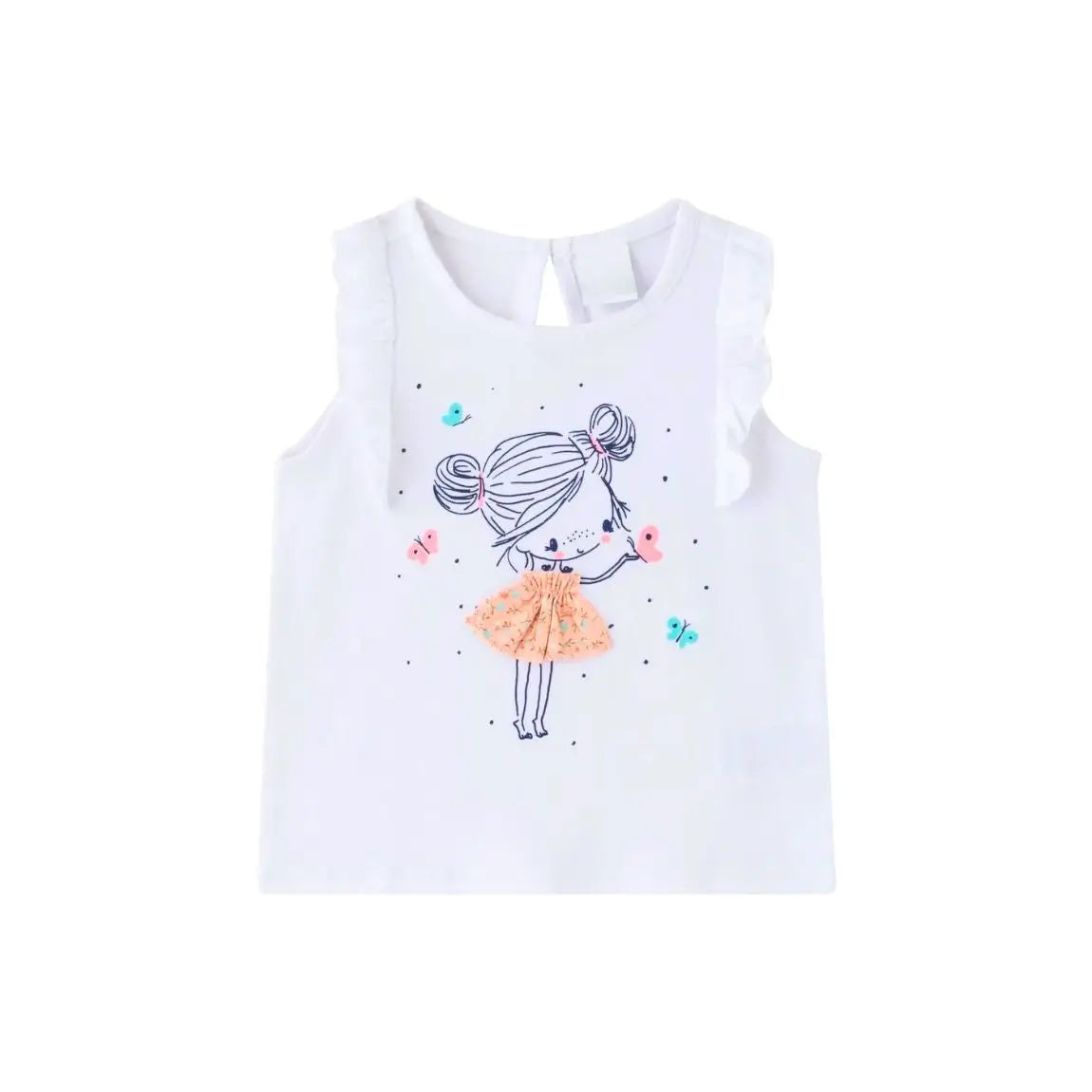 T-shirt bébé sans manches poupée : Laurie