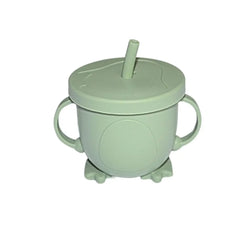 Verre bébé à paille : Adell de couleur vert kaki