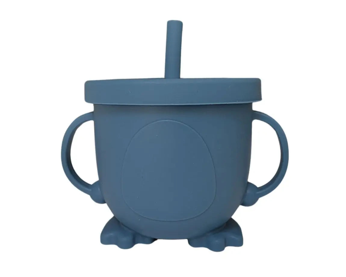 Verre bébé à paille : Adell de couleur bleu pétrole